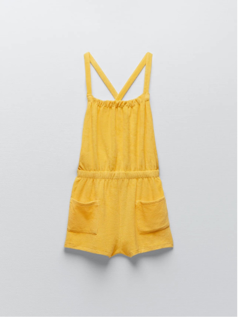 NWT Zara Yellow Terrycloth Romper - Picture 5 of 5